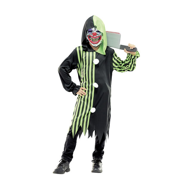 D&eacute;guisement enfant Halloween clown masque et tunique 7/10ans