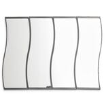 Lot de 4 miroirs forme vague 16,5x19,8cm