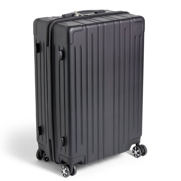 Valise cabine trolley &agrave; roulettes noir 61L moyen mod&egrave;le