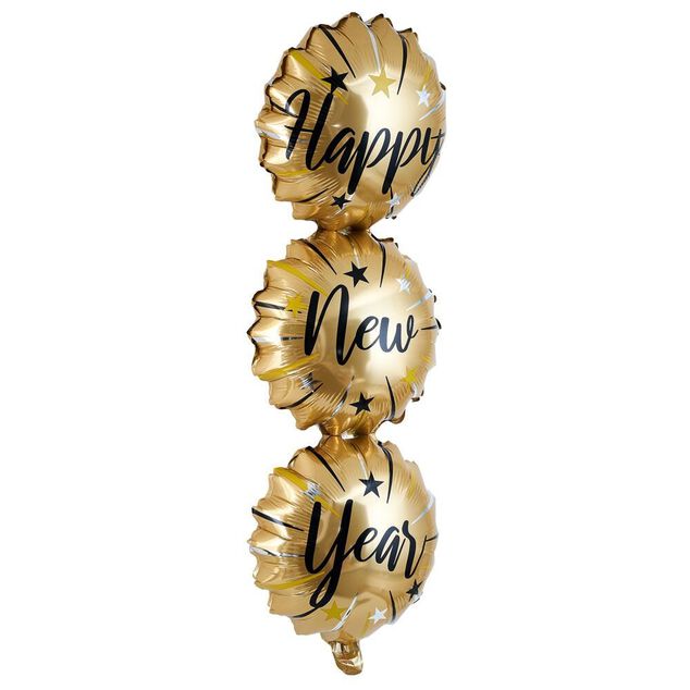 Ballon aluminium happy new year 90cm