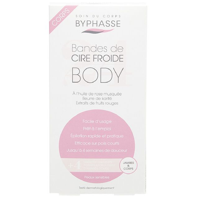 Bande de cire froide x24 jambes et corps peaux sensibles
