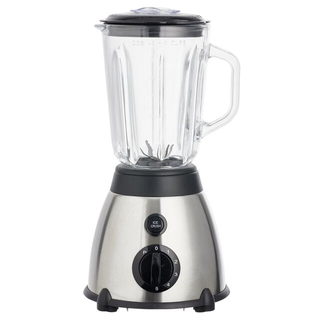 Blender inox Homday 600W avec contenant en verre 1,5L