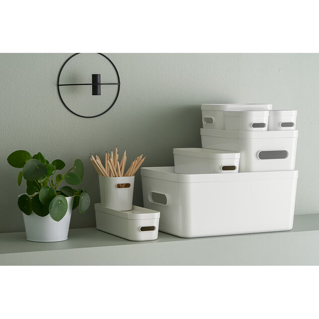 Couvercle bo&icirc;te de rangement blanc