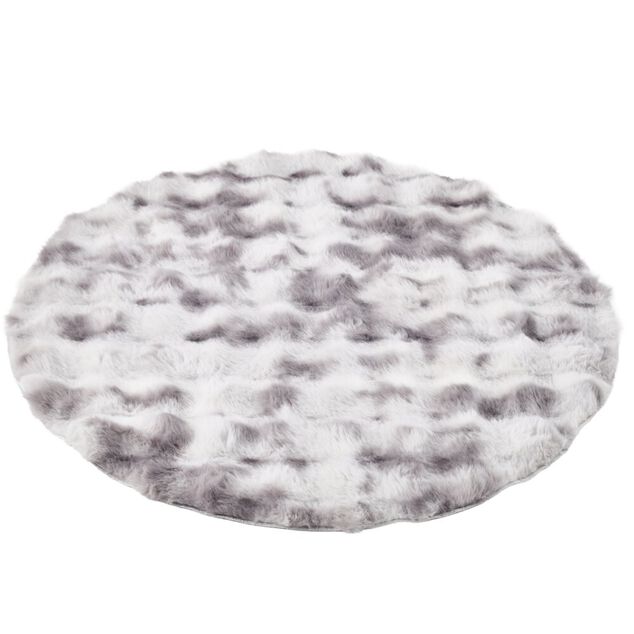 Tapis rond effet fourrure Bubble &Oslash;90cm (3 mod&egrave;les)