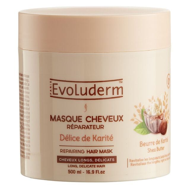 Masque cheveux Evoluderm d&eacute;lice de karit&eacute; 500 ml