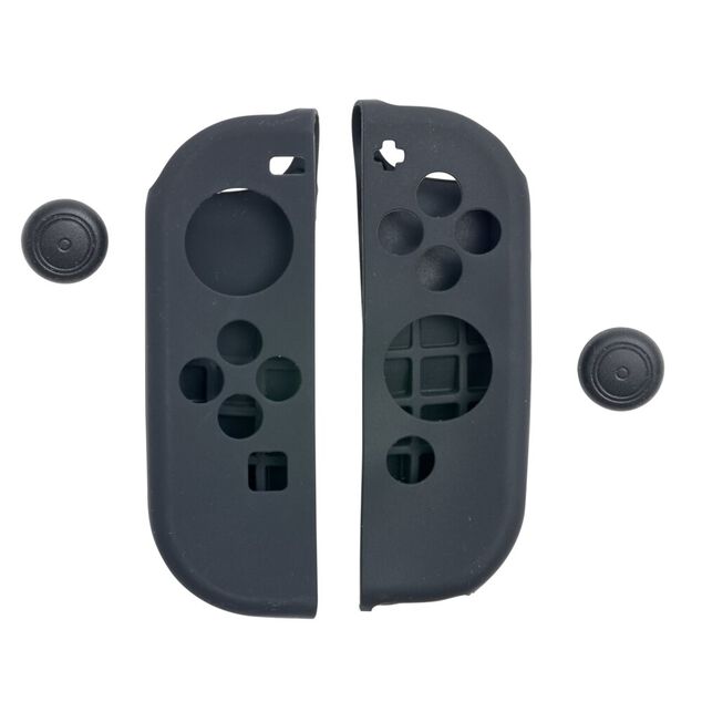 Protection pour manette compatible Nintendo Switch en silicone noir