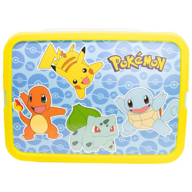 Box de rangement Pok&eacute;mon 23L plastique bleu 40x30xH27,5cm