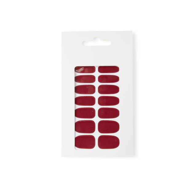 Lot de 24 autocollants vernis &agrave; ongles unis 6 coloris