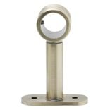 Support extensible m&eacute;tal gris pour tringle &agrave; rideau &Oslash;2xL7/11cm