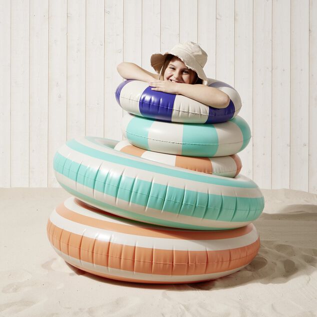 Bou&eacute;e gonflable enfant &agrave; rayures &Oslash;60cm (3 mod&egrave;les)