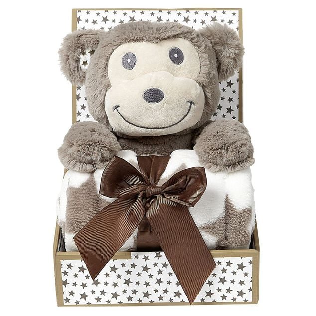 Plaid enfant avec peluche