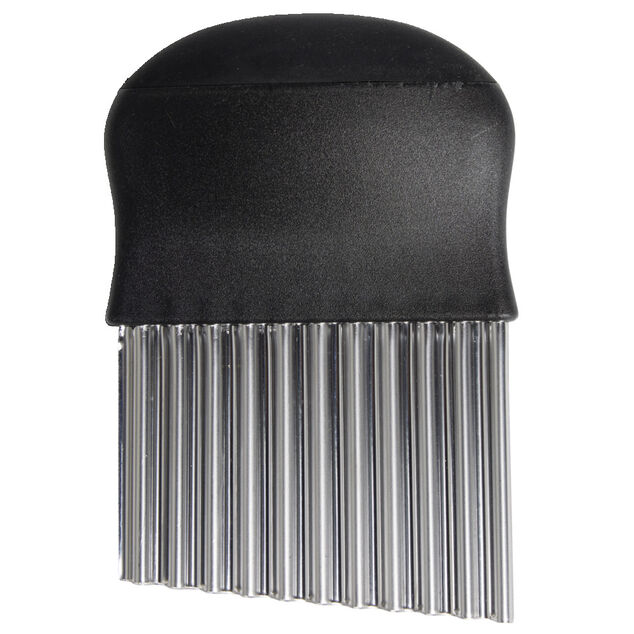 Coupe-pommes de terre lame ondul&eacute;e inox et plastique