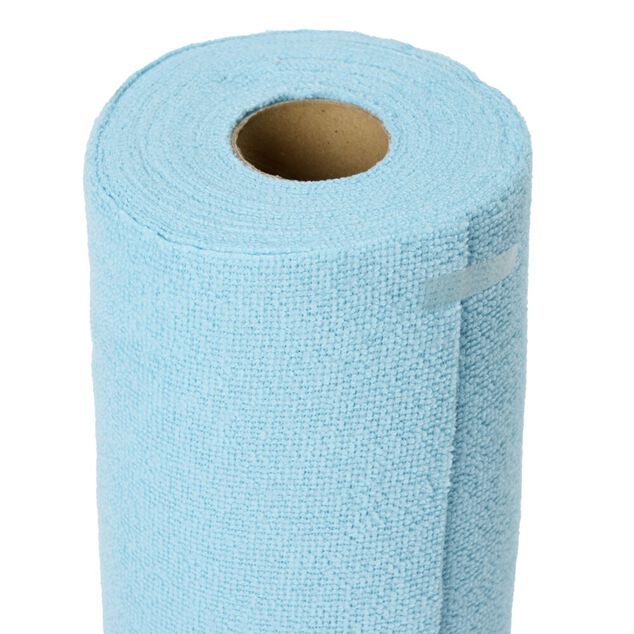 Rouleau microfibre X30 lingettes polyester L30X30X0,3 cm (3 mod&egrave;les jaune/bleu/vert)