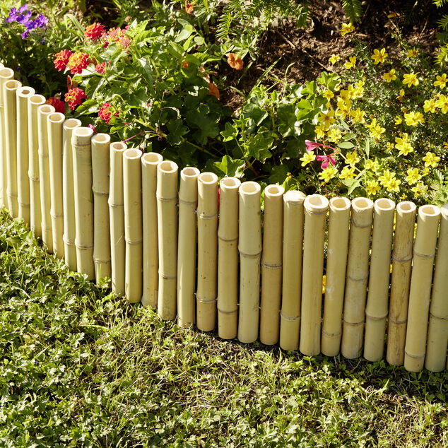 Bordure de jardin en bambou L120xH25cm
