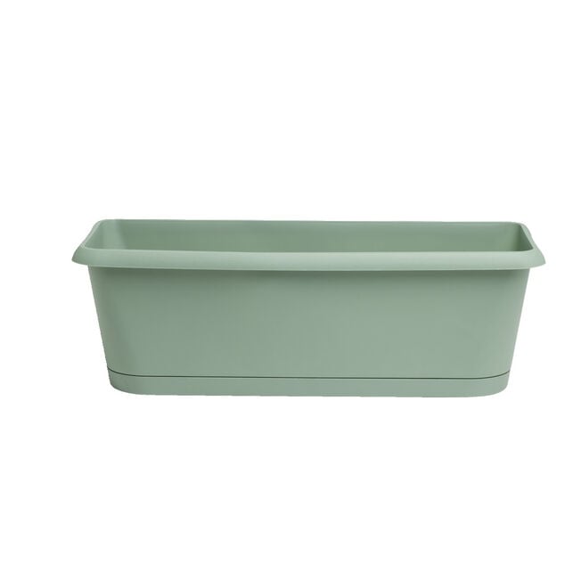 Jardini&egrave;re plastique vert 48.8x18.8xH16cm
