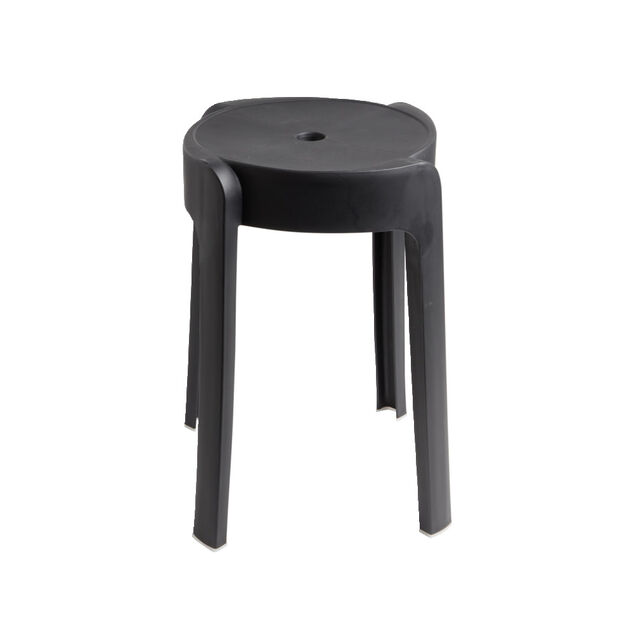 Tabouret plastique noir Firsty &Oslash;26xH46cm