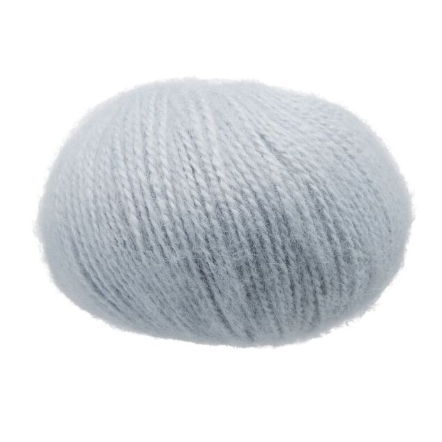 Pelote de fil à tricoter acrylique doux gris perle 50Gr