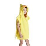 Poncho de bain enfant canard rayures jaune Taille unique 50x76cm