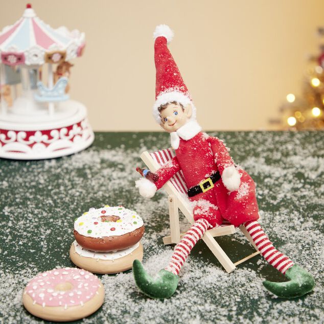 Lot de 7 accessoires pour village anim&eacute; de No&euml;l th&egrave;me gourmand