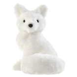 Renard polaire assis &agrave; poser d&eacute;co No&euml;l