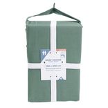 Drap housse 160x200cm 100% coton percale vert