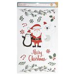 Décoration fenêtre Noël électrostatique Merry Christmas