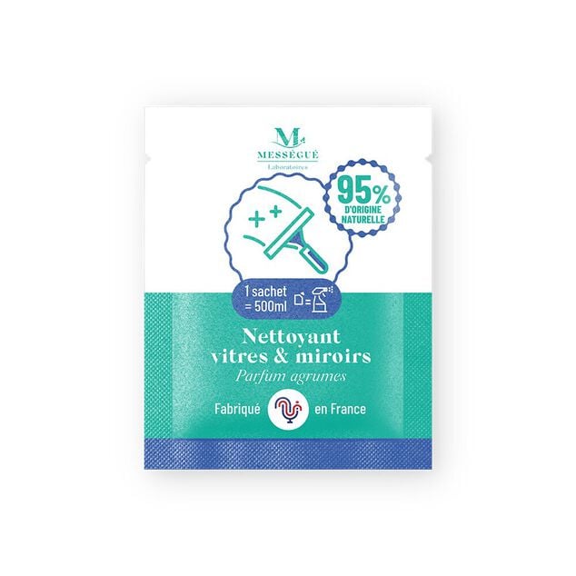 Nettoyant vitres et miroirs parfum agrumes Mess&eacute;gu&eacute; sachet pour 500ml