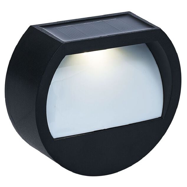 Lampe solaire 2 LED noir
