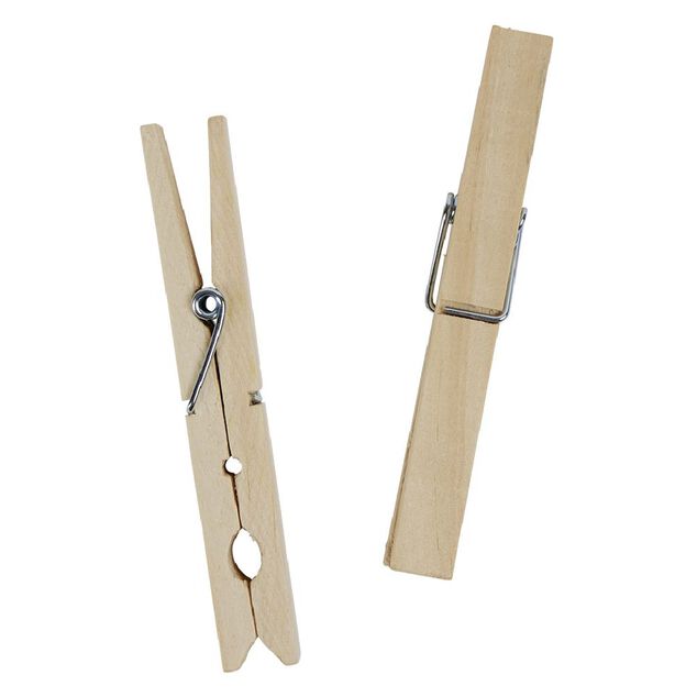 Pince &agrave; linge en bois x24