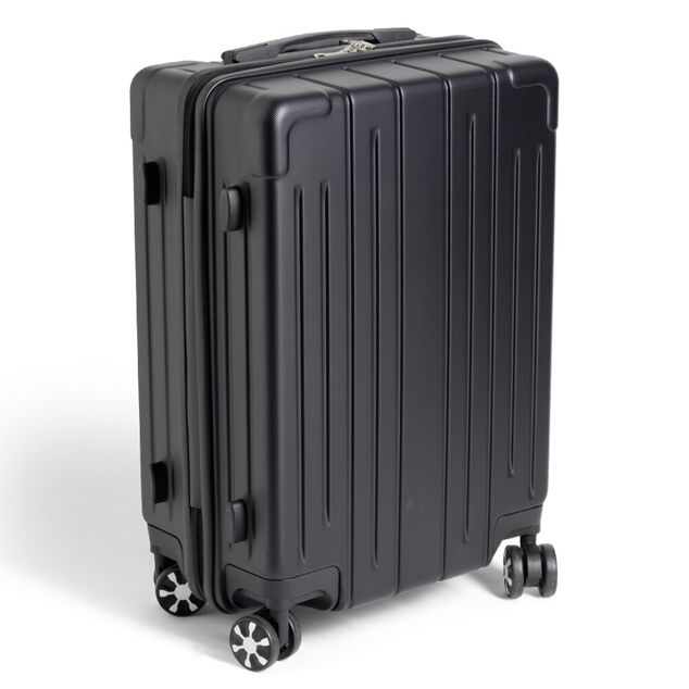 Valise cabine trolley &agrave; roulettes noir 38L petit mod&egrave;le
