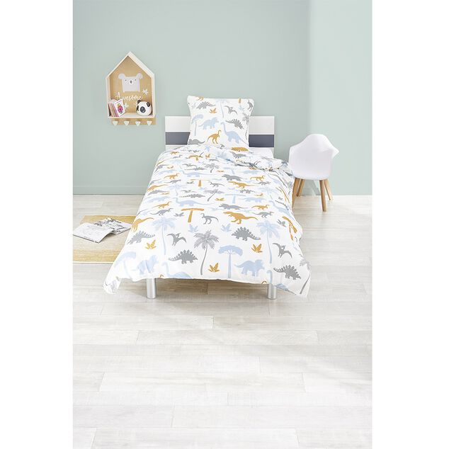 Parure de lit 1 personne avec taie d'oreiller