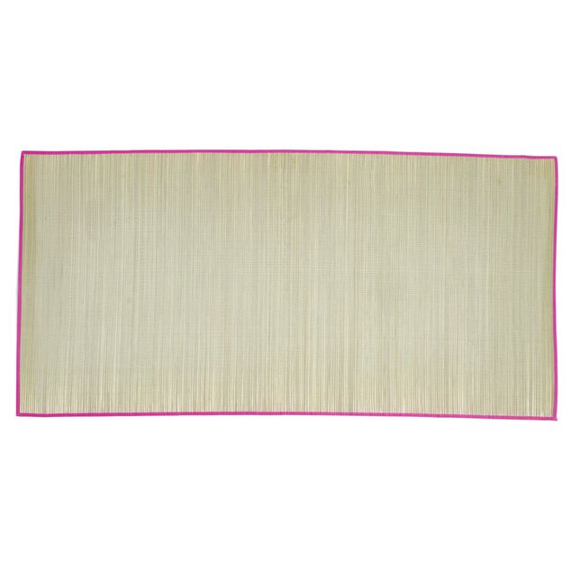 Natte de plage en paille 180x90cm - 3 coloris