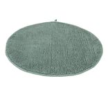 Tapis de bain chenille rond Ø70cm polyester vert