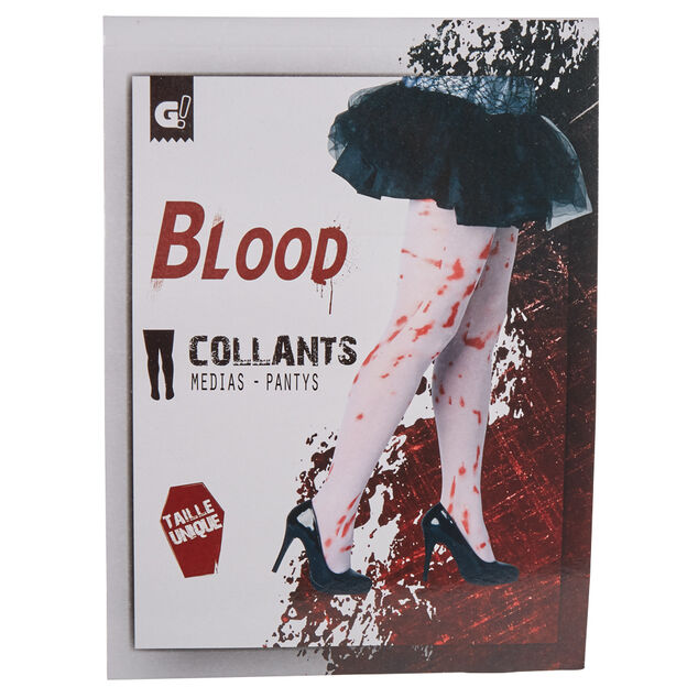 Collant Halloween ensanglant&eacute; adulte Taille unique