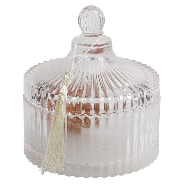 Bougie &agrave; LED dans bo&icirc;te d&eacute;co fleurs s&eacute;ch&eacute;es