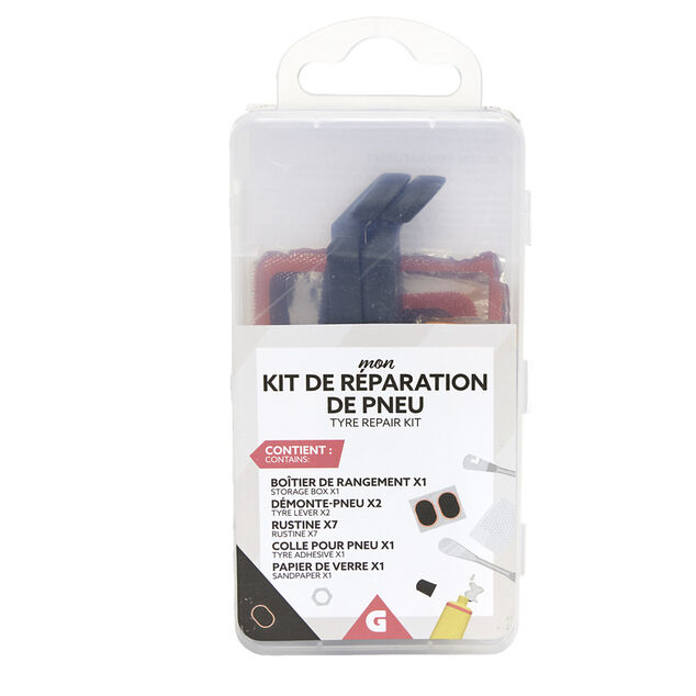 Kit de r&eacute;paration pour pneu 12 pi&egrave;ces