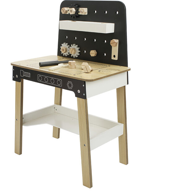 Jeu établi de bricolage avec outils en bois