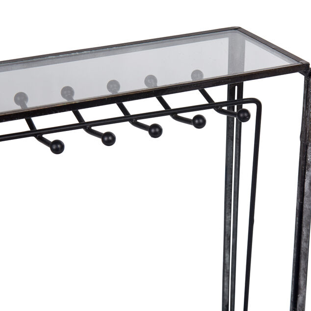 Porte bijoux en forme de coffre en verre collection Urban