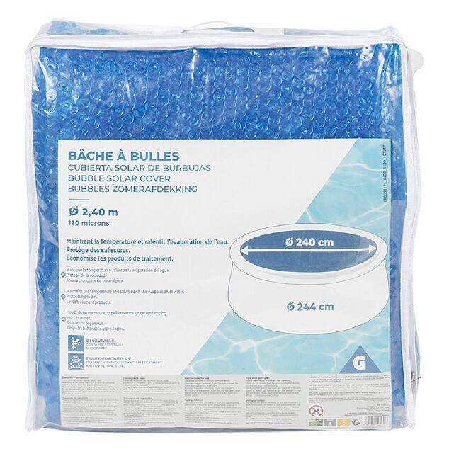 B&acirc;che &agrave; bulles ronde &Oslash;244 cm