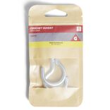 Lot de 2 crochets ouverts gris &Oslash;5x40mm