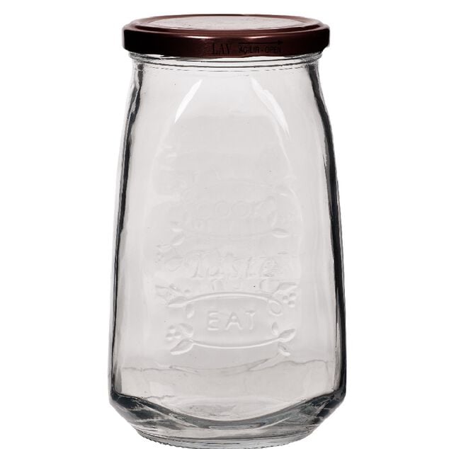 Bocal herm&eacute;tique transparent vintage grand mod&egrave;le