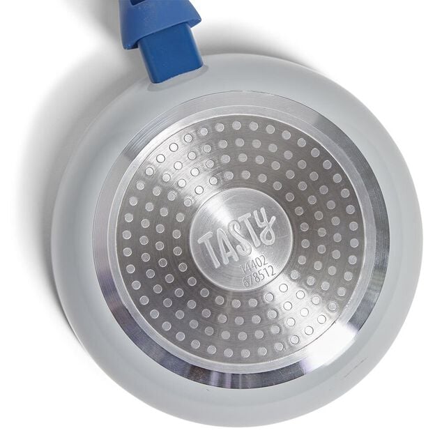 Poêle tous feux Ø28cm aluminium gris et bleu