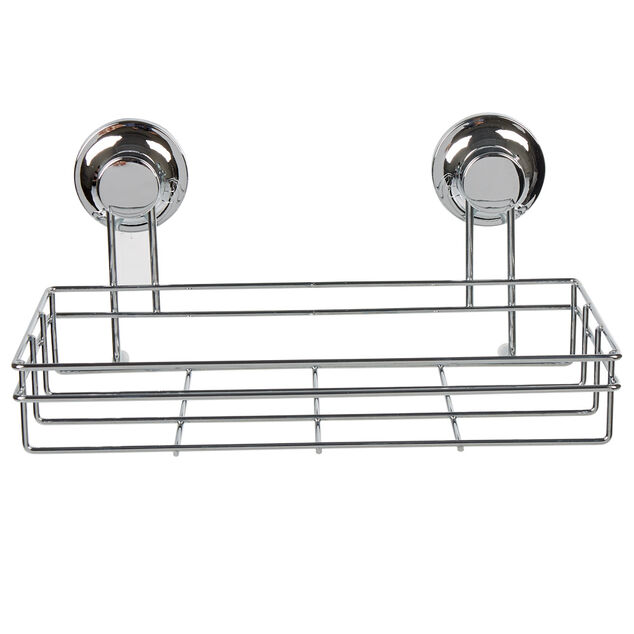 Panier serviteur de douche &agrave; ventouse inox