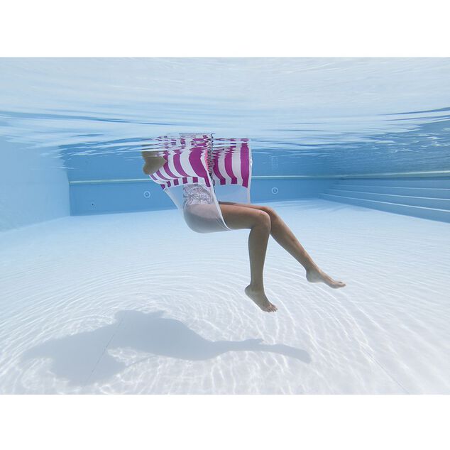 Fauteuil de piscine hamac gonflable ray&eacute; (2 mod&egrave;les)