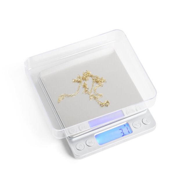 Balance de cuisine &eacute;lectronique max.3kg avec 2 contenants 10,6x12,7cm
