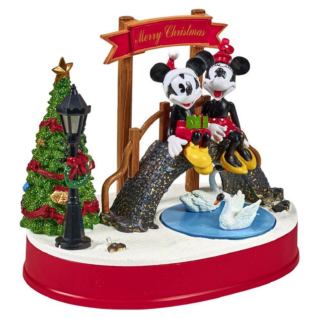 Scène de Noël Disney lumineuse animée et musicale