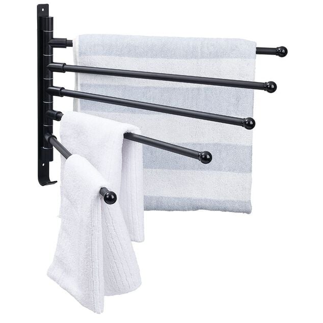 Porte serviette 5 niveaux noir