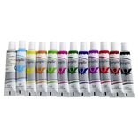 Tube de peinture x12 acrylique 12ml