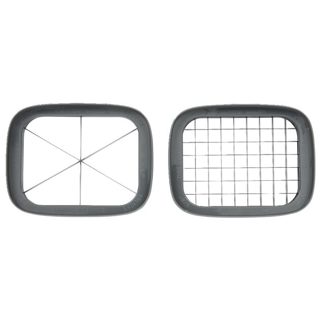 Ustensile découpe aliment 2 lames interchangeables