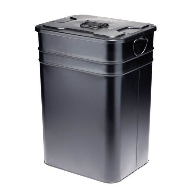 Poubelle de cuisine 26L m&eacute;tal 31x25xH43cm (2 mod&egrave;les)